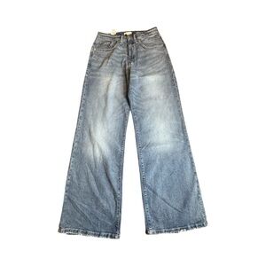 Good American ✨NWT✨Dark Blue Relaxed Wide Leg Denim Jeans